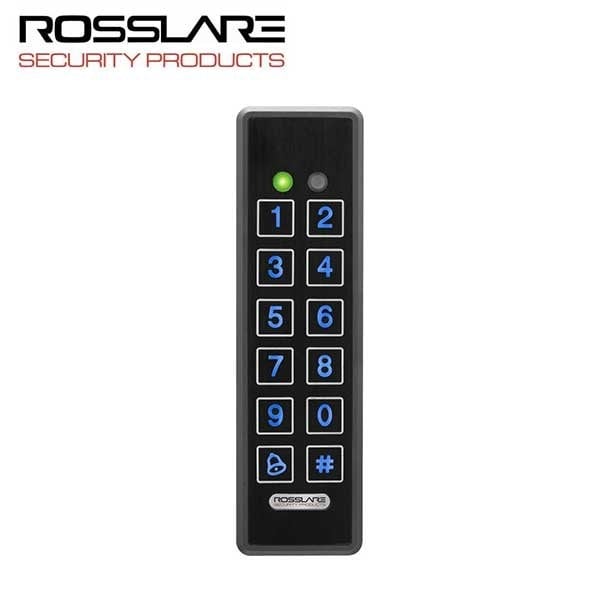 Rosslare ULTRA-SLIM PIEZO MULLION BACKLIT GOPROX & PIN READER CONVERTIBLE BLACK ROS-AYC-E60B - main